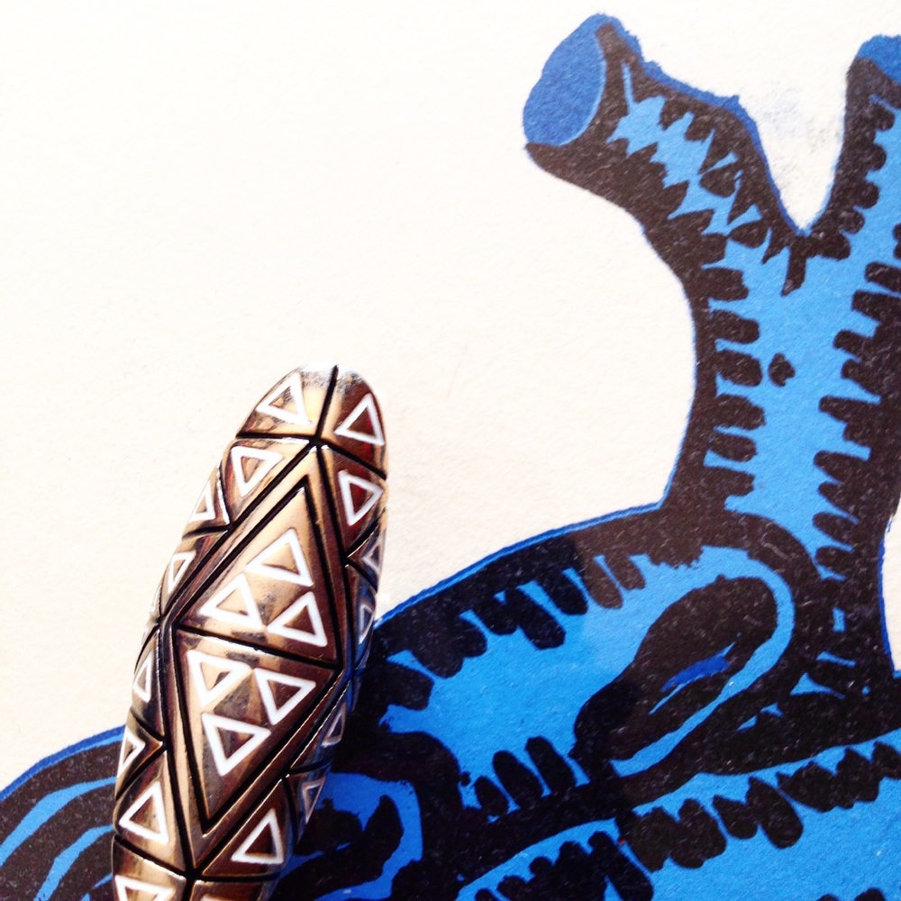 TRIBAL + BOHO CHIC large format ring geometric